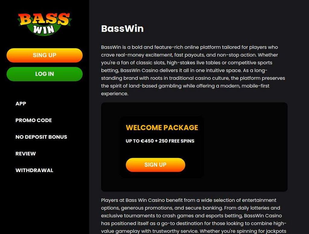 Bass Win Online Casino Review - Professional & Gamer Rankings (2026 ) Bass Win Online Casino Review - Professional & Gamer Rankings (2026 )
